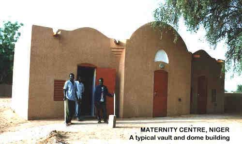A maternity centre in Niger. A typical vault and dome building.