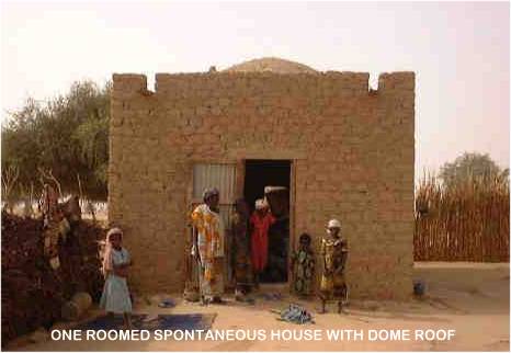 Spontaneous one roomed house with dome roof, Niger.